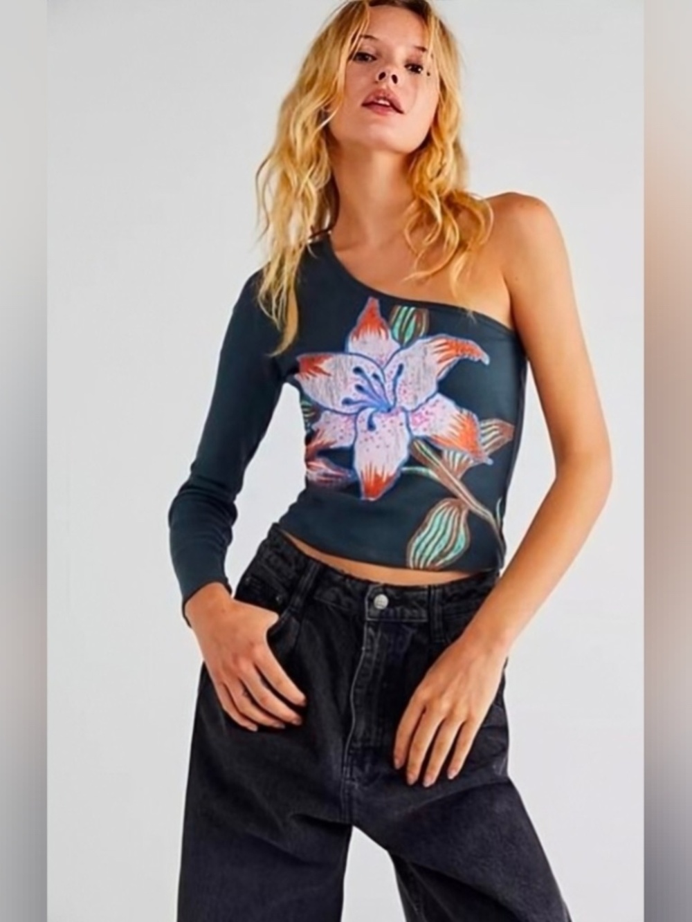 Free People x Daydreamer Lily One Shoulder Top | As Seen on Big Brother S27 | Si